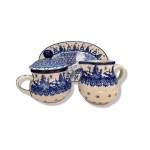035 091 469 Bunzlau Roomstel Kleine Suikerpot&Melkkannetje 2826X Melk & Suiker 035 091 469 Bunzlau Roomstel Kleine Suikerpot&Melkkannetje 2826X Melk & Suiker